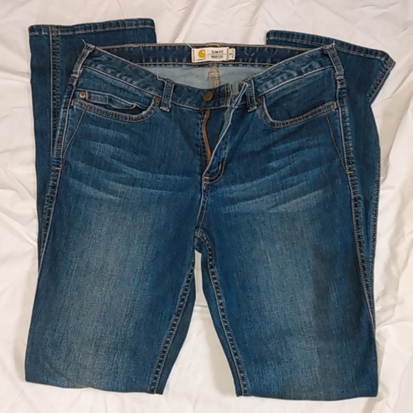 Carhartt women's Slim fit Bootcut jeans - Picture 2 of 5